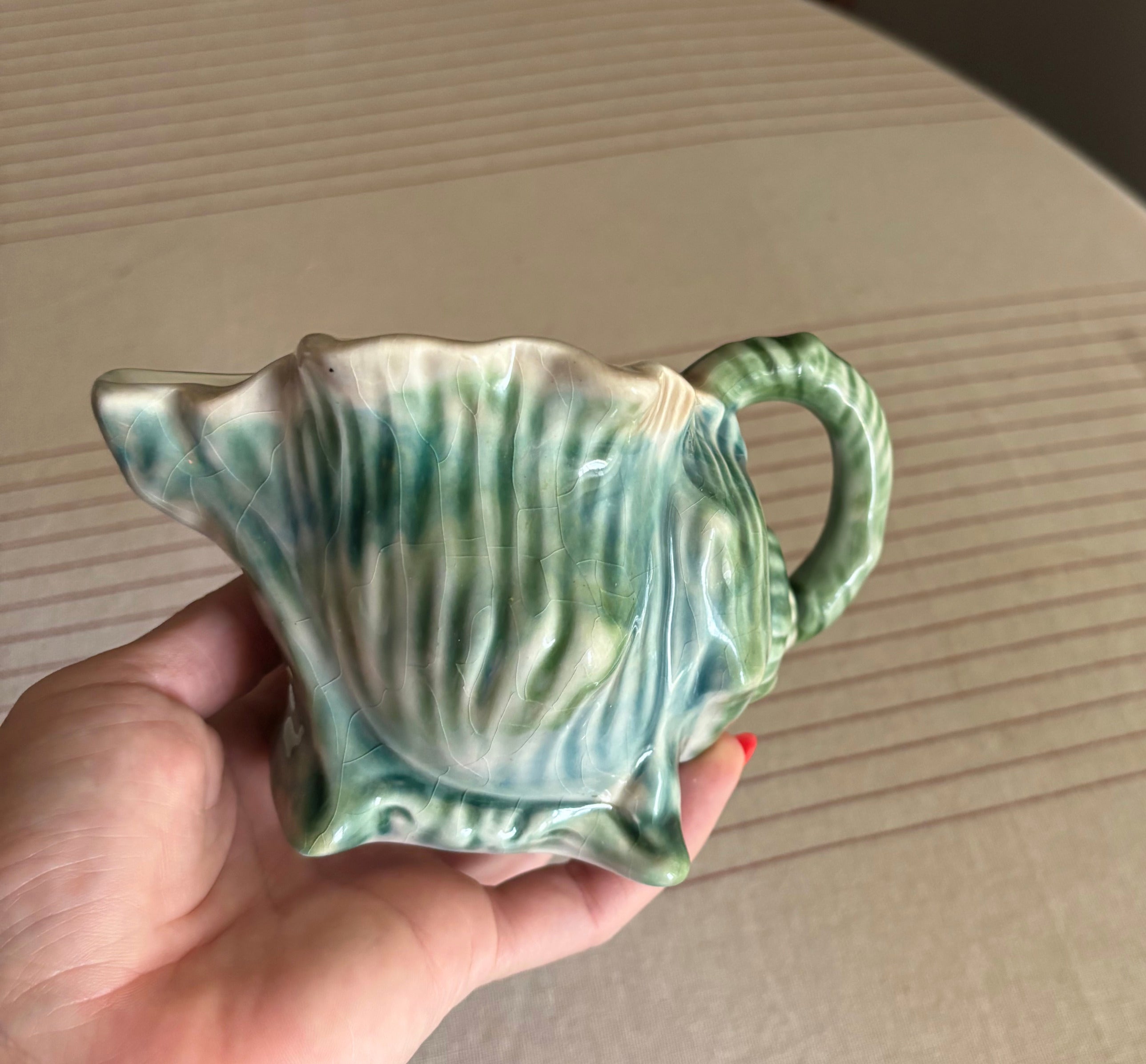 Vintage Sur La Table Nautilus Shell Creamer - Coastal Beach House Decor