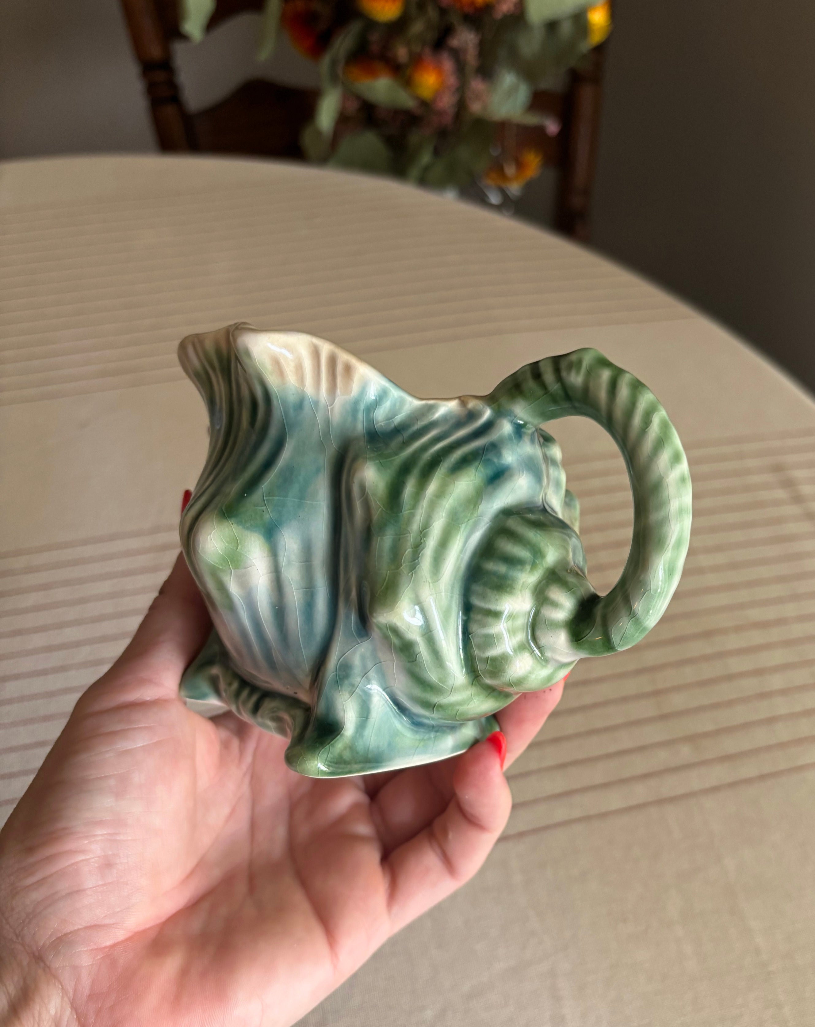 Vintage Sur La Table Nautilus Shell Creamer - Coastal Beach House Decor