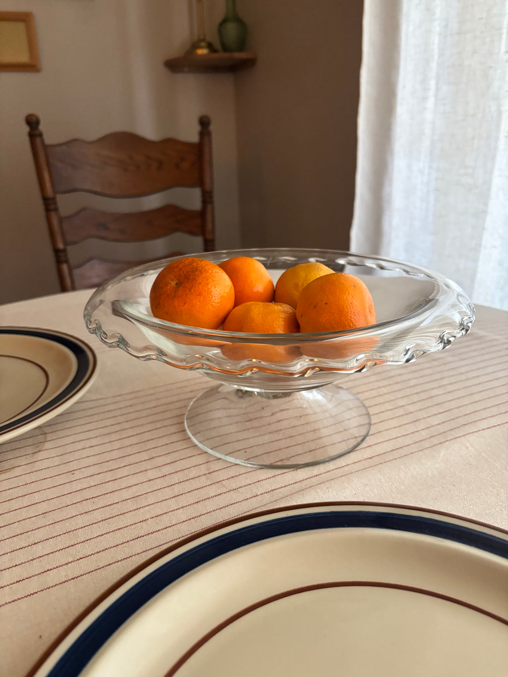 Vintage Glass Fruit Bowl - Fostoria