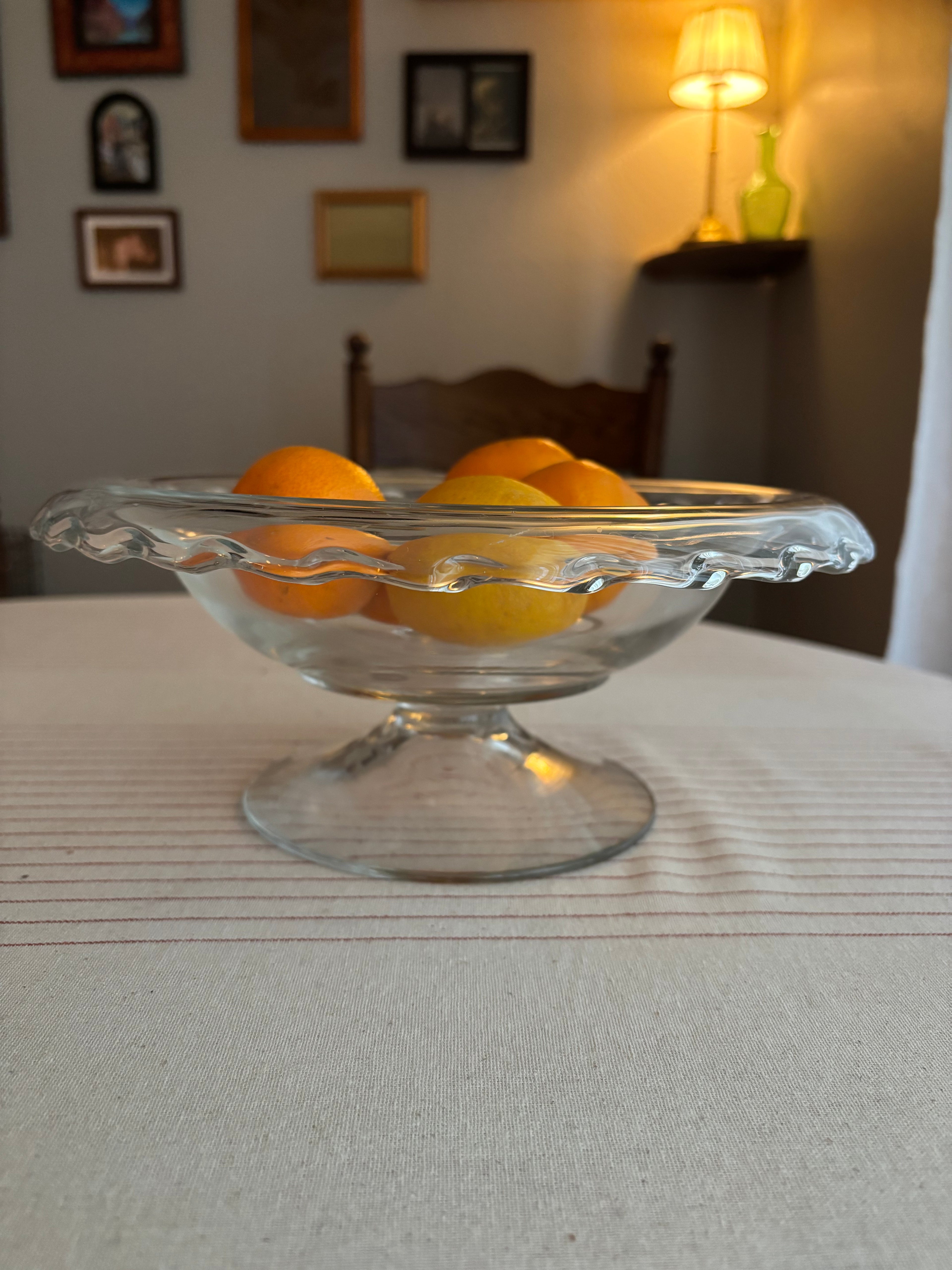 Vintage Glass Fruit Bowl - Fostoria