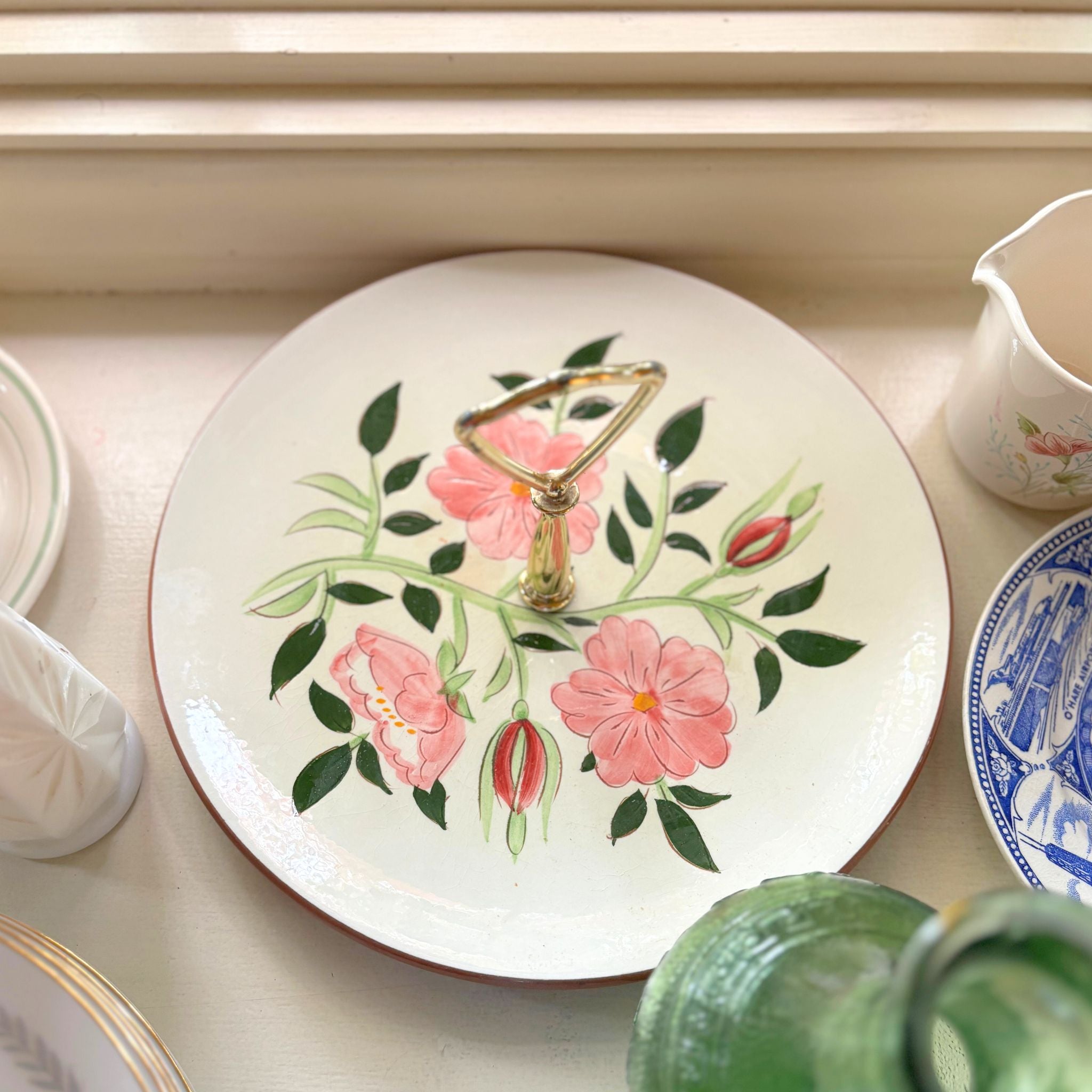 Vintage Stangl Wild Rose Tray