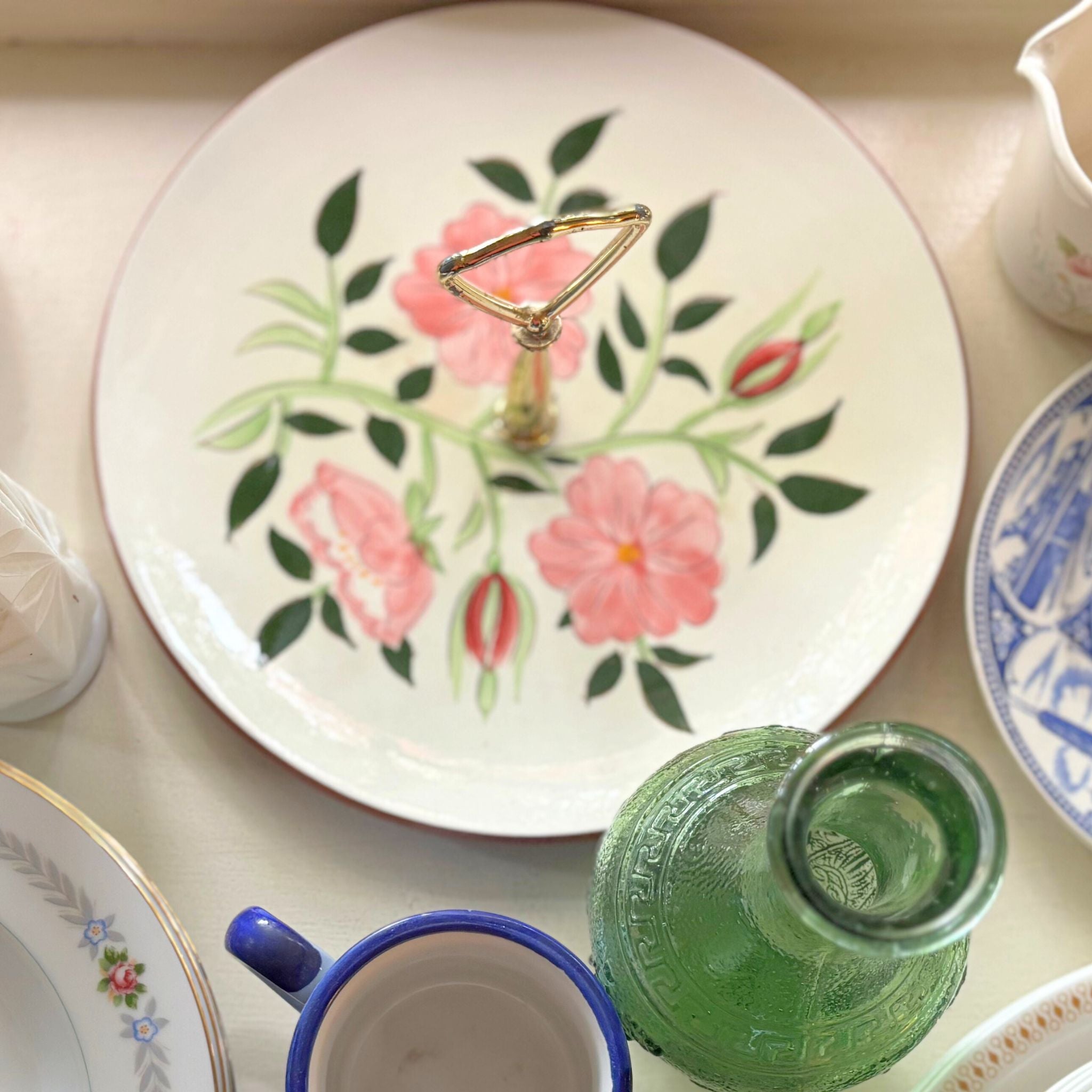 Vintage Stangl Wild Rose Tray 1