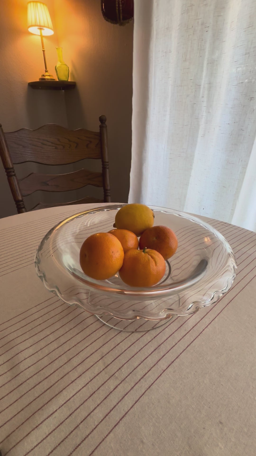 Vintage Glass Fruit Bowl - Fostoria